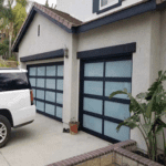 Modern Garage Doors with Frosted Windows